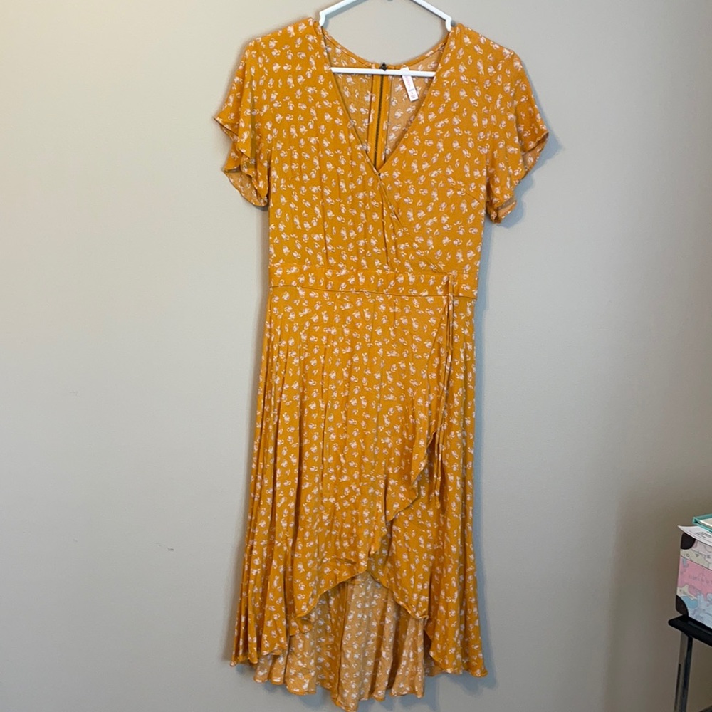 Faux wrap dress